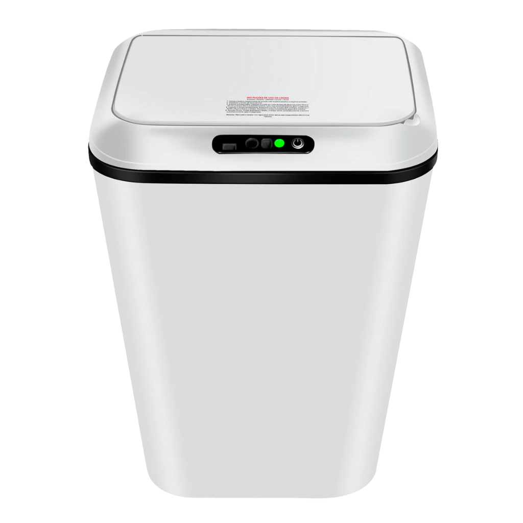Lixeira Sensor Automática Inteligente de Banheiro Cozinha Escritório Capacidade 16 Litros