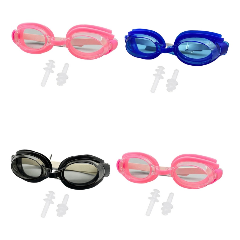 kit 4 Óculos de natação Infantil Silicone piscina praia para menino e menina Lente Antiembaçamento em Oferta na Shopee
