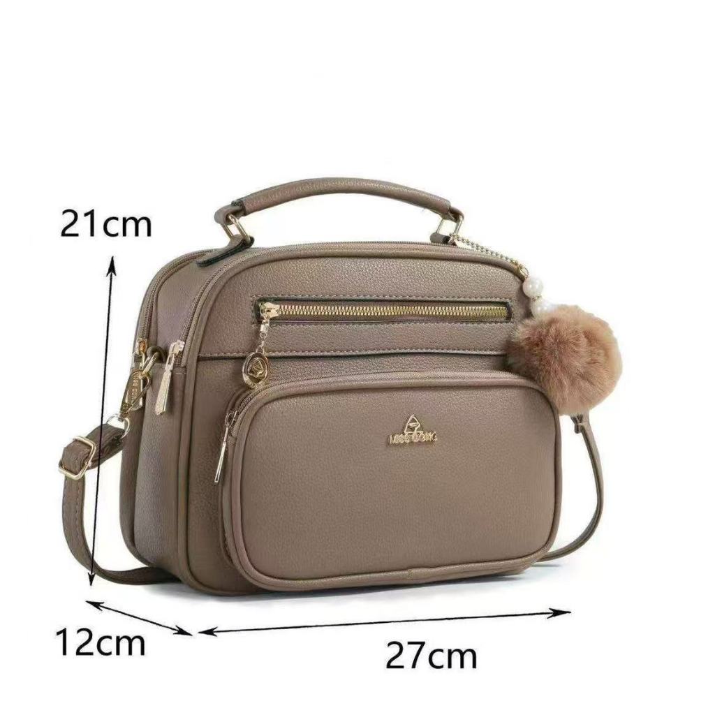 Bolsa Feminina Transversal Grande Espaçosa Bolsa Feminina Media com pompom em Oferta na Shopee