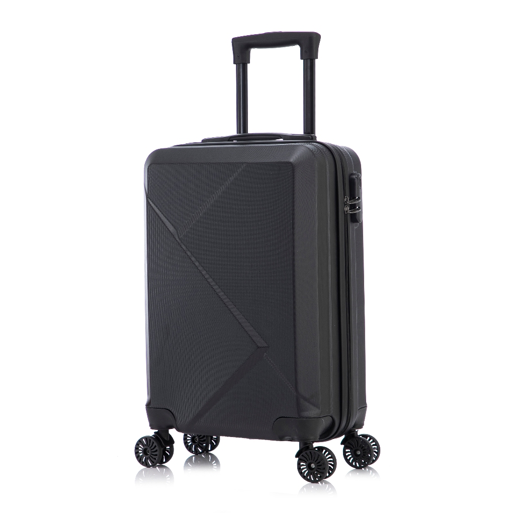Mala de viagem pequena rodas duplas 360º ABS e Cadeado Sparta Preta Swiss Move - Travel & Luggage