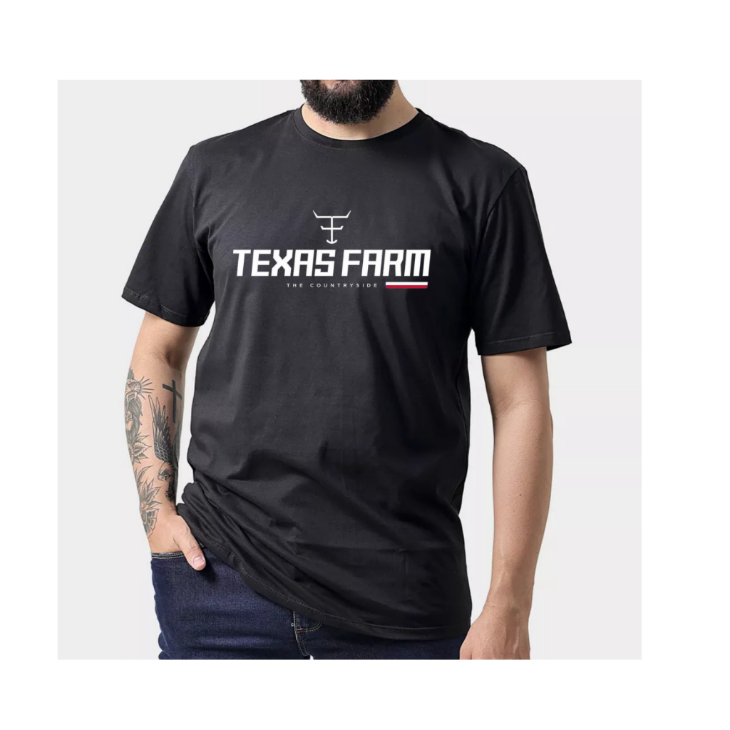 Camsieta Blusa Masculina Texas Farm Country Replica Premium Algodão Várias Cores e Tamanhos