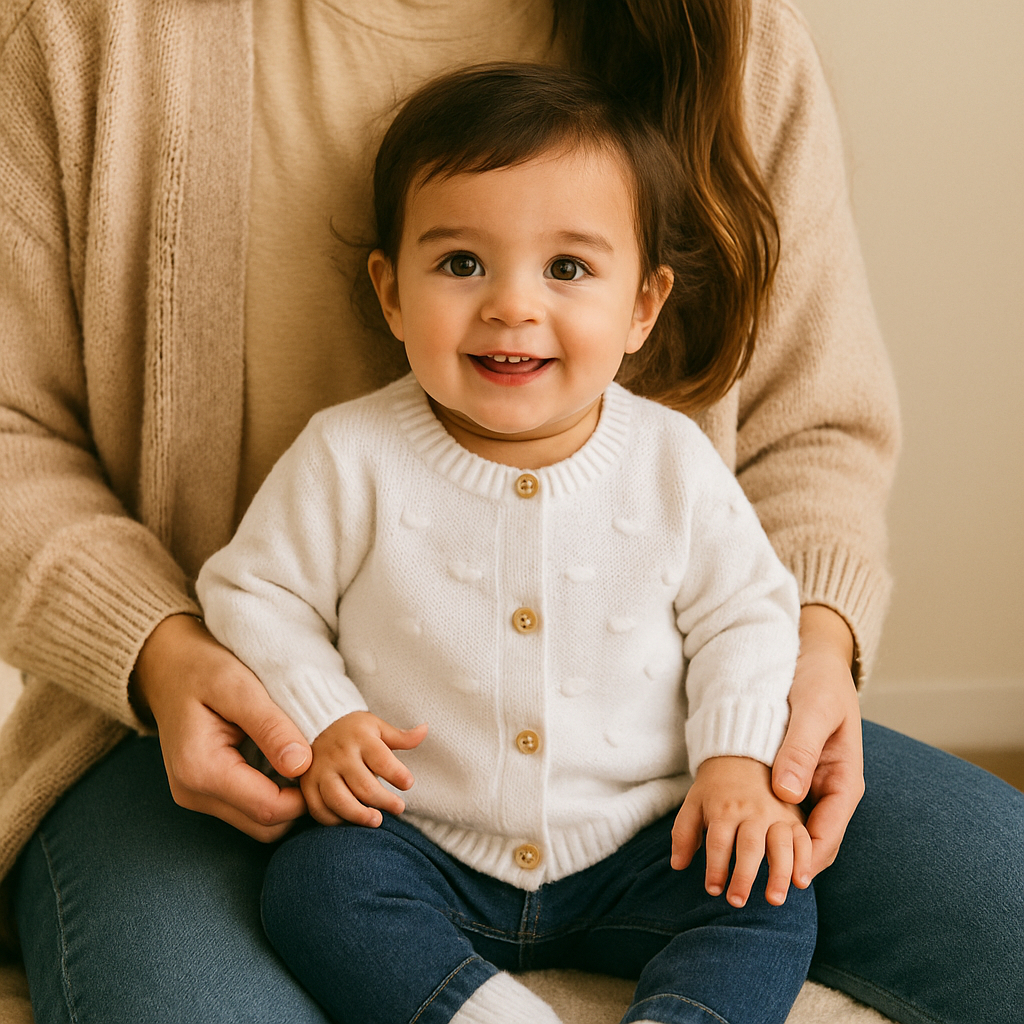 Casaco Tricô Bebê Menino Menina Lã Blusa com Botão de Madeira Lãnzinha Casaquinho Unissex