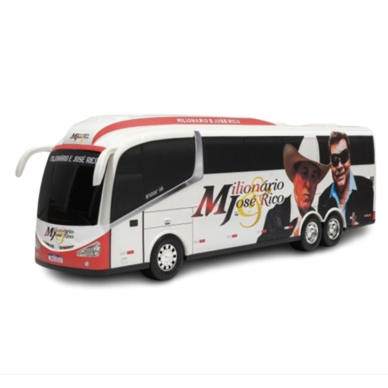 Miniatura de ônibus Cantor Milionário & José Rico, Recordações colecionável 48 centímetros de comprimento PRONTA ENTREGA