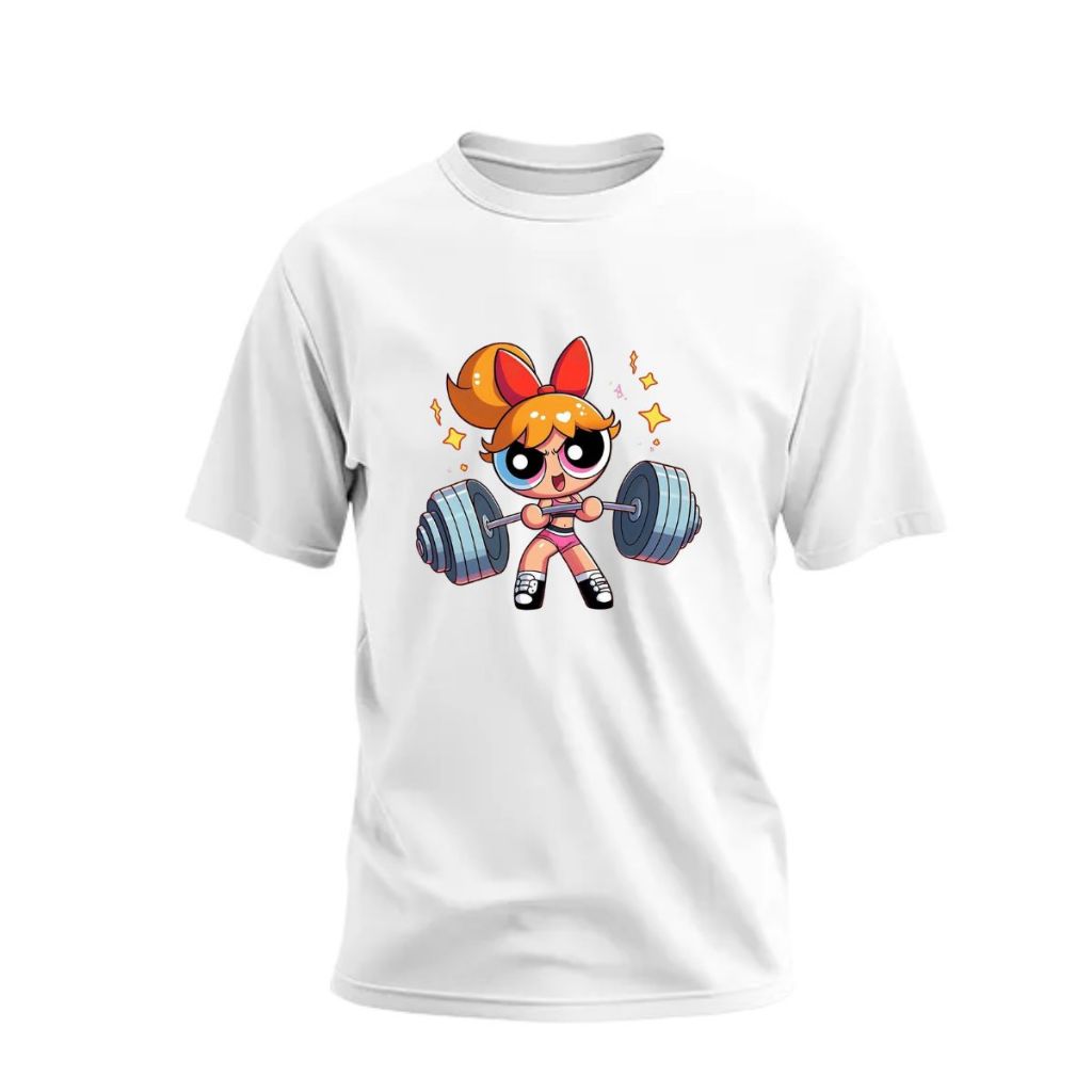 Camisa Camiseta Feminina Meninas Super Poderosas Florzinha  T-shirt Treino Academia Lançamento Envio Rápido