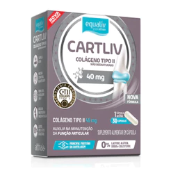Suplemento Alimentar Cartliv Equaliv Colágeno 30 Cápsulas