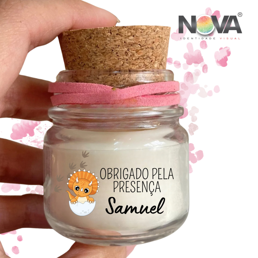 kit Adesivo Personalizado Lembrancinha Festa Aniversário  Infantil Dinossauro