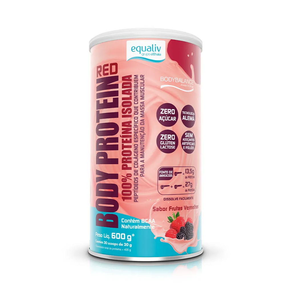Body Protein Equaliv Frutas Vermelhas 600g em Oferta na Shopee