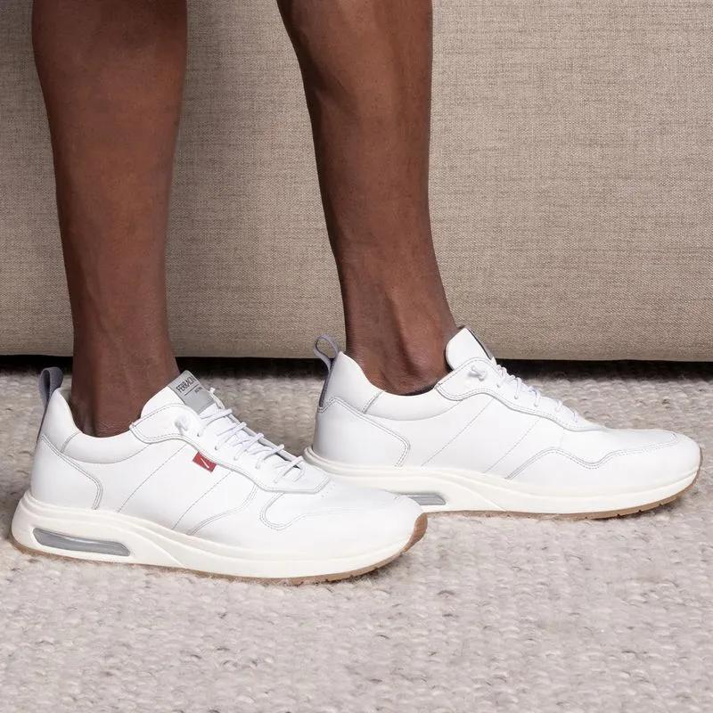 Tênis Casual Masculino Ferracini Esportivo Vyper Calce Elástico Original Branco 9579-572C