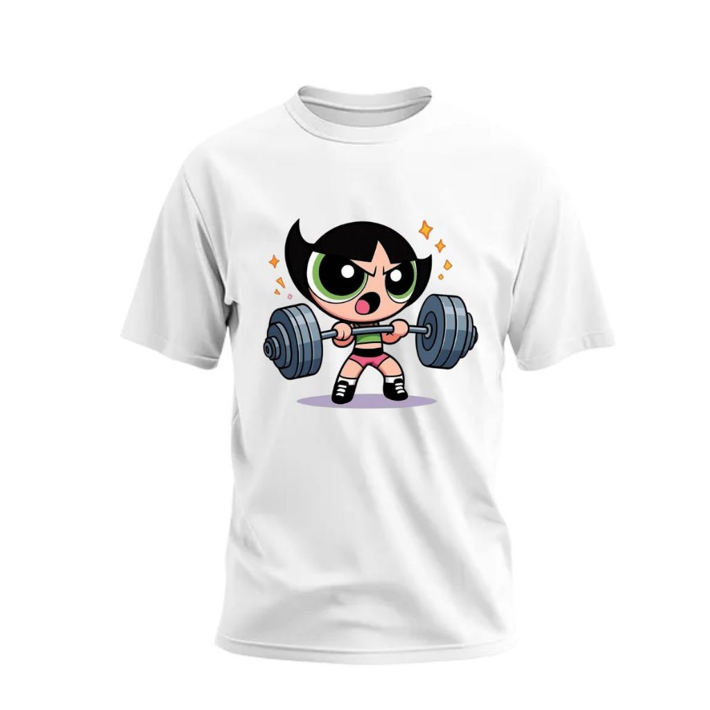 Camisa Camiseta Feminina Meninas Super Poderosas Docinho T-shirt Treino Academia Tecido Leve Lançamento Envio Rápido