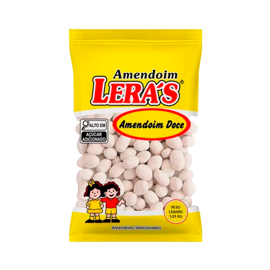 Amendoim Doce 1kg Selecionados Casca Crocante Torrado Leras Festa Junina