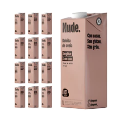 Nude Leite de Aveia Cacau 1L - Pack 12x