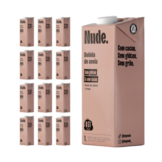 Nude Leite de Aveia Cacau 1L - Pack 12x em Oferta na Shopee