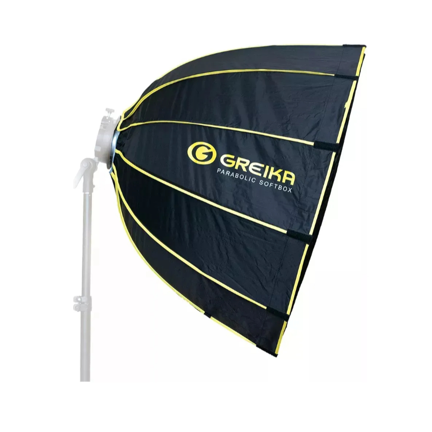 Greika Gkh45 Softbox parabólico 45cm com difusor e grid comeia para flash speedlite tocha bowens