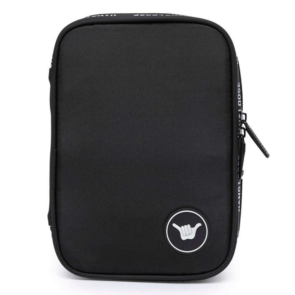 Estojo Escolar Hang Loose Preto Masculino 2 Compartimentos em Oferta na Shopee