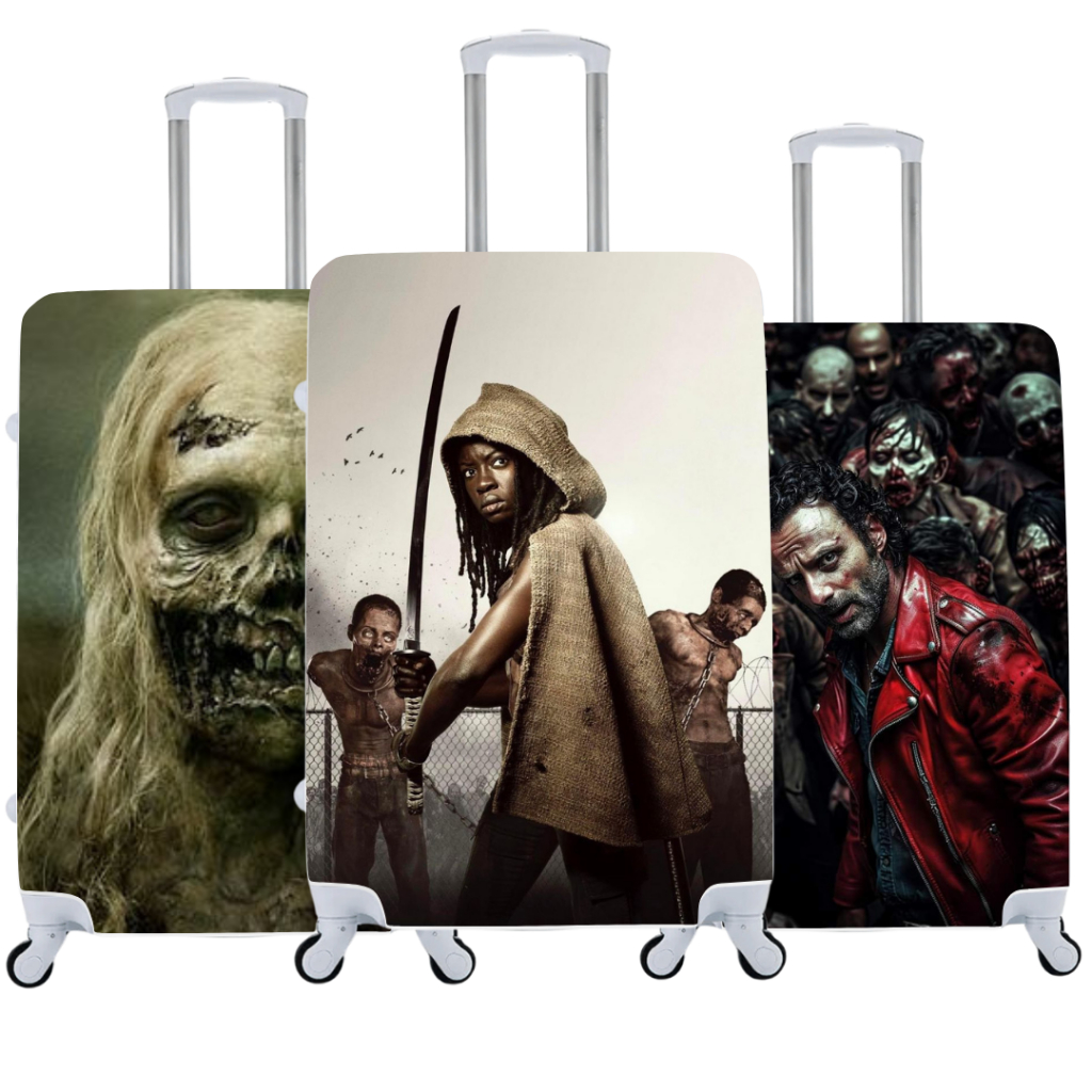 Capa Para Mala The Walking Dead para Viagem Estampada Malha Suplex