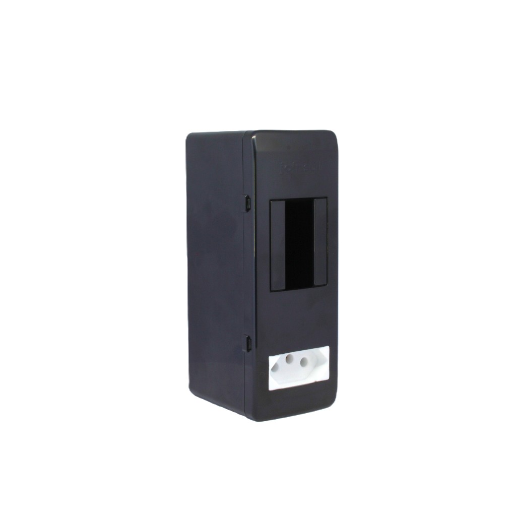 Caixa de Sobrepor Black c/ tomada Joinsul para Disjuntor de 01 ou 02 Polos