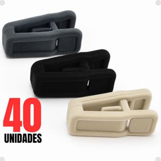 Kit 40 Presilhas De Veludo P/ Cabides Prendedor Presilhas Para Short Calça Saia Organização Closet em Oferta na Shopee