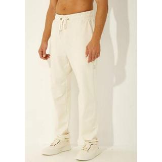 Calça Baggy Alfaiataria Linho Masculina Folgada Casual Streetwear Calça Balão Bag Promoção em Oferta na Shopee