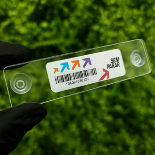 Suporte Tag Veicular Sem Parar Fixação no Para-Brisa Acrílico Transparente Com Ventosas em Oferta na Shopee