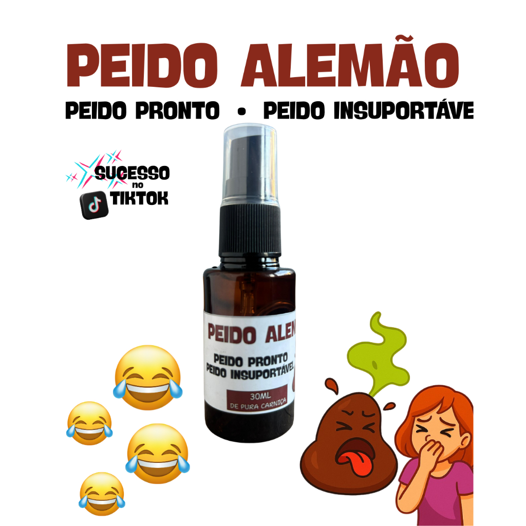 Spray de Peido Pronto Peido Liquido 30ml – Trolagem Engraçada, Zoação e Pegadinhas em Oferta na Shopee