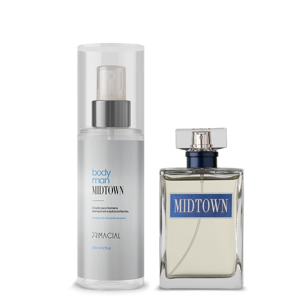 Kit Midtown Body Splash 200ml e Perfume 100ml by Primacial