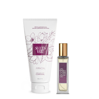 Kit Succès Vert Creme Hidratante 200g Perfume 30ml by Primacial em Oferta na Shopee