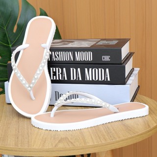 Sandália de Dedo Feminina com Strass Estilo Casual  Sofisticado Leveza e Charme aos Seus Pés em Oferta na Shopee