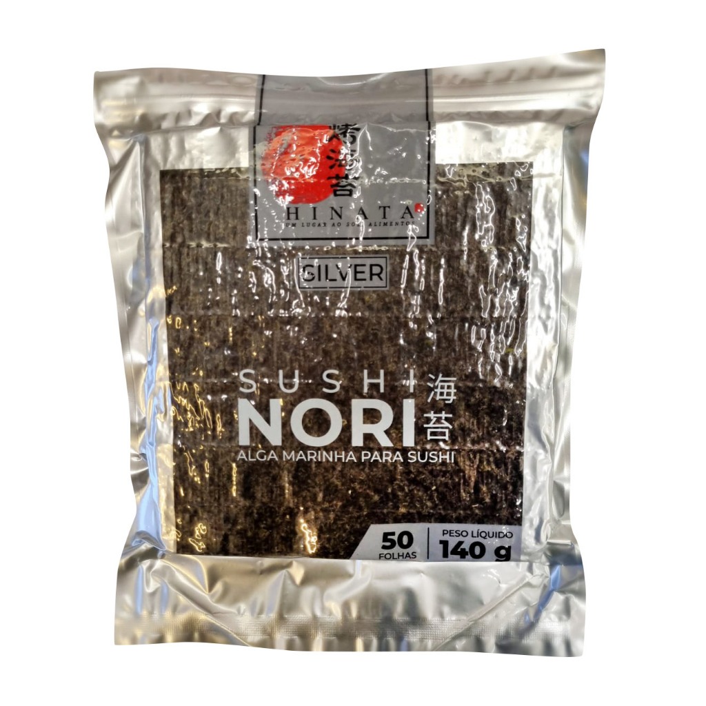 Nori Silver Alga Marinha 50 Folhas Hinata 140g Emporium do Oriente em Oferta na Shopee