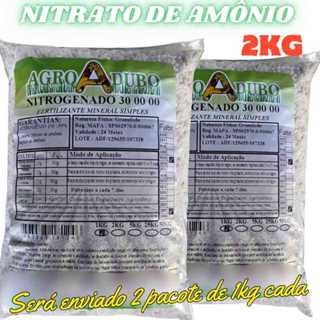 Fertilizante Nitrato De Amônio 2Kg Adubo em Oferta na Shopee