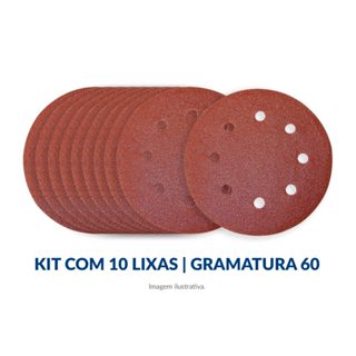 Kit Disco de Lixa 180 mm • 8 Furos 10un Menegotti p/ MLP 800H e MLP 710 LED em Oferta na Shopee