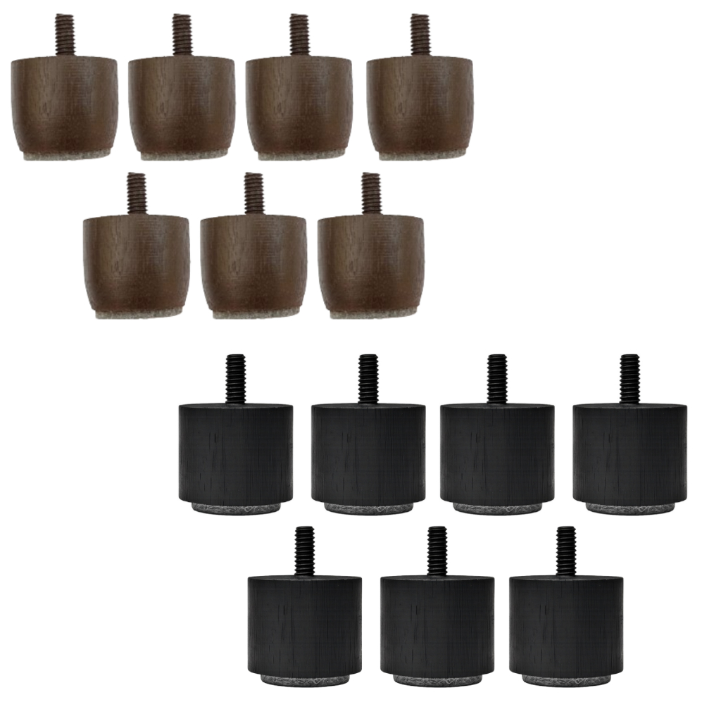 Kit 7 Pés Cama Box Baú Casal Modelo Mini 3 Cm de Altura Madeira Maciça em Oferta na Shopee