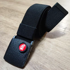 Cinto Com Fivela De Engate Rapido Sem Metal Elástico Estica Nylon Regulavel Antialergico
