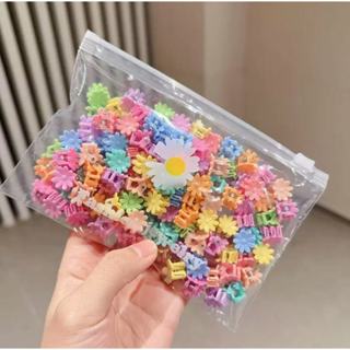 Kit 50 Grampos De Cabelo Com Flores Infantis Lindos Acessórios Para Meninas , Perfeitos Festas E Festivais em Oferta na Shopee