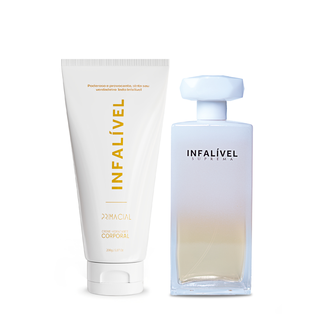 Kit Infalível Creme Hidratante 200g e Perfume Suprema 100ml by Primacial