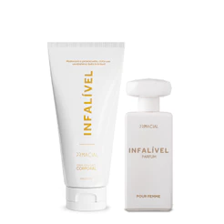 Kit Infalível Creme Hidratante 200g e Perfume Infalível Pour Femme 50ml by Primacial