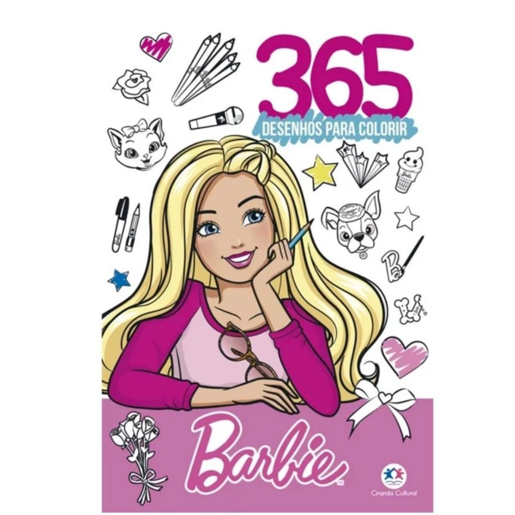 Barbie | 365 Desenhos para colorir | Ciranda Cultural em Oferta na Shopee