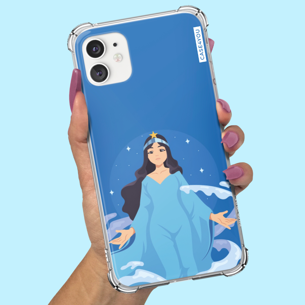 Capa Capinha para Samsung Galaxy A01 A02 A03 A03s A03 Core A04 A04s A04e A05 A05s A06 A07 Personalizada Iemanjá