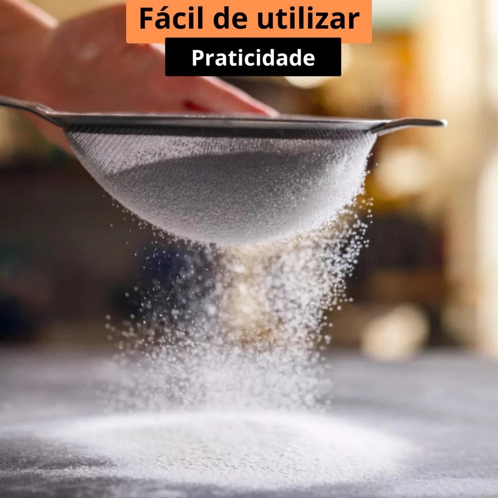 Peneira Coador de Metal em Aço Inox Original 13.5 cm Pratica Compacta Para Cozinha Utensílios Lar em Oferta na Shopee