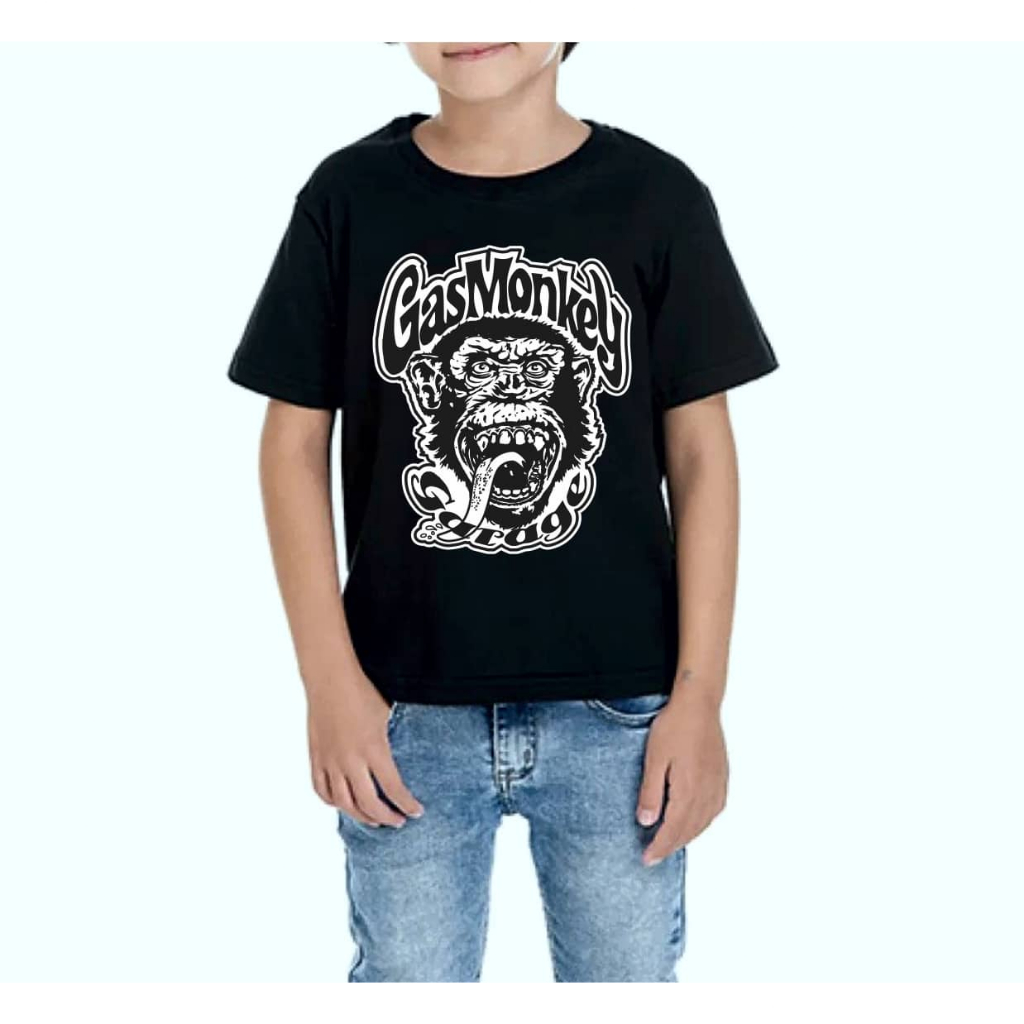 Camisetas Infantis Crianças a Adolescentes - Series - Gas Monkey Garage Texas