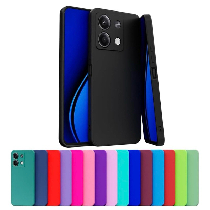 Kit 2X1 Xiaomi Redmi 15C 4G/5G- Capa Silicone Aveludada Colorida + Película Frontal Ceramica 3D