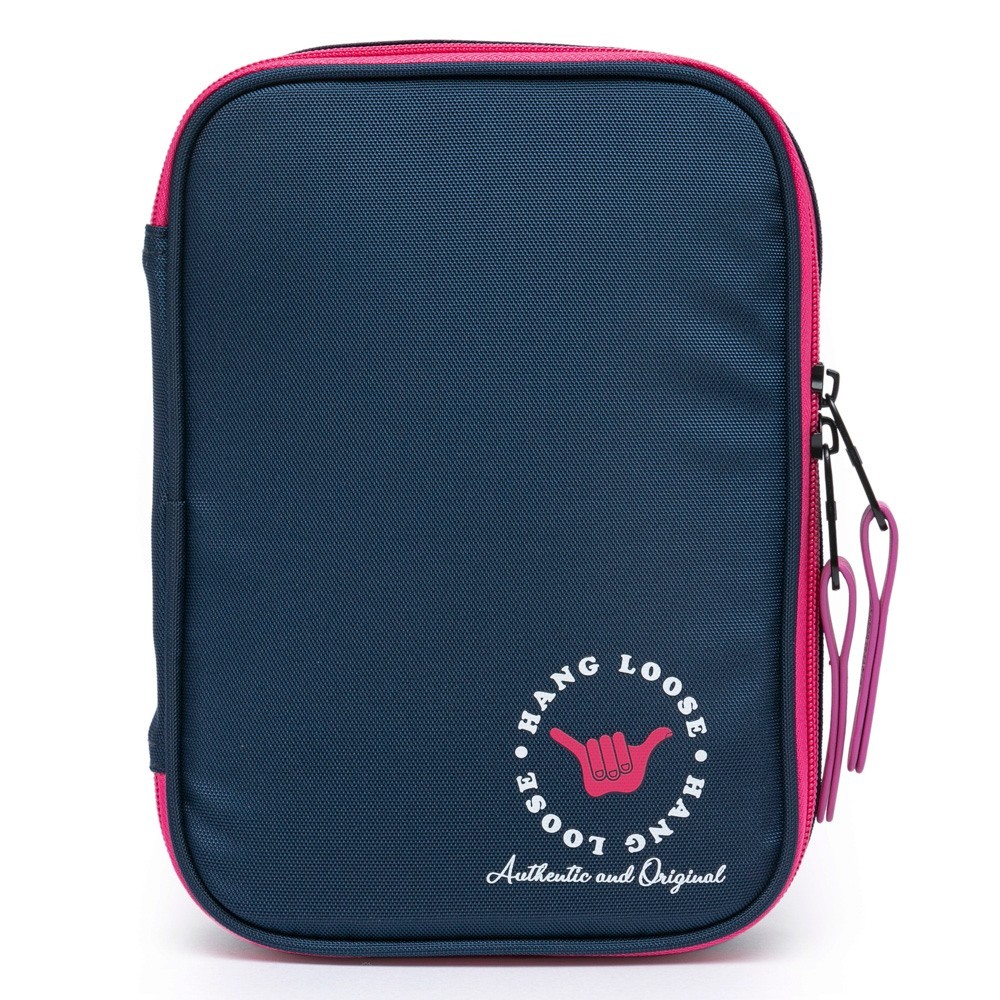 Estojo Escolar Hang Loose Preto Masculino Divisória Móvel 2 Compartimentos em Oferta na Shopee