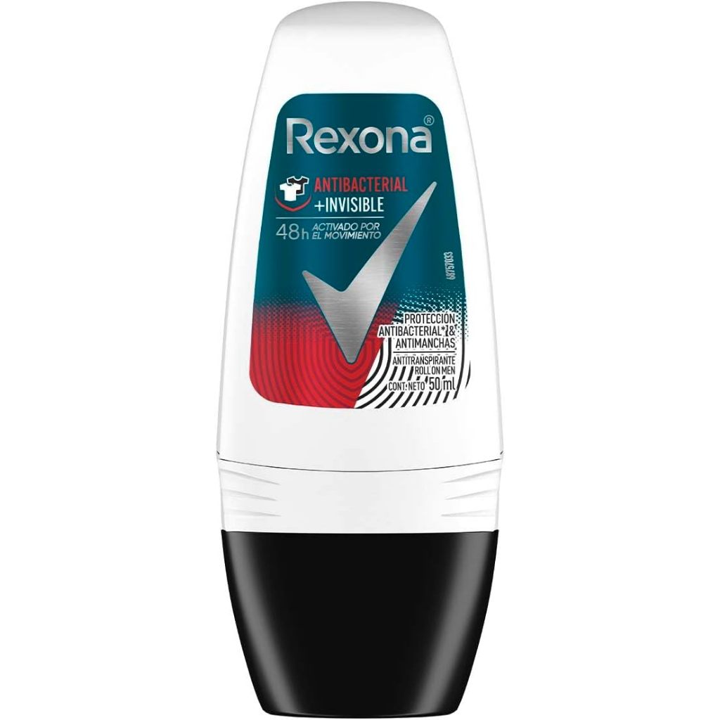 Desodorante Rexona Roll-on Men Antibacteriano + Invisible 50ml