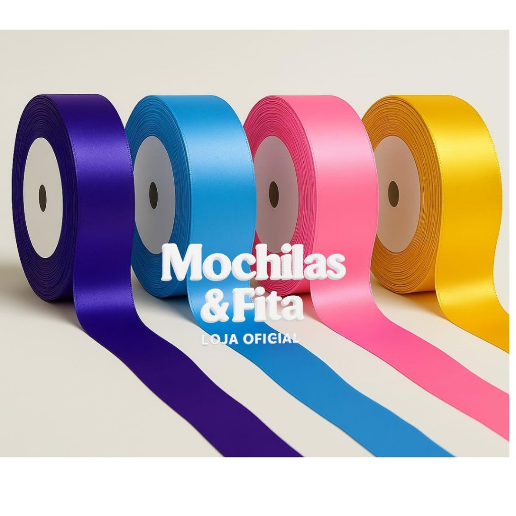 fita de Cetim Numero 9 (38mm) – Rolo com 23m ou 45m