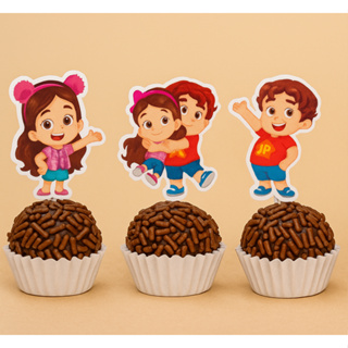 Topo de doce Maria Clara e JP/topper/maria clara e jp/tag em Oferta na Shopee