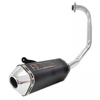 Escapamento Mini Tri Fortuna 🛵 – YBR 125 (2000 a 2008) 🔊 Grave Esportivo | Preto ou Cromado ✅ em Oferta na Shopee