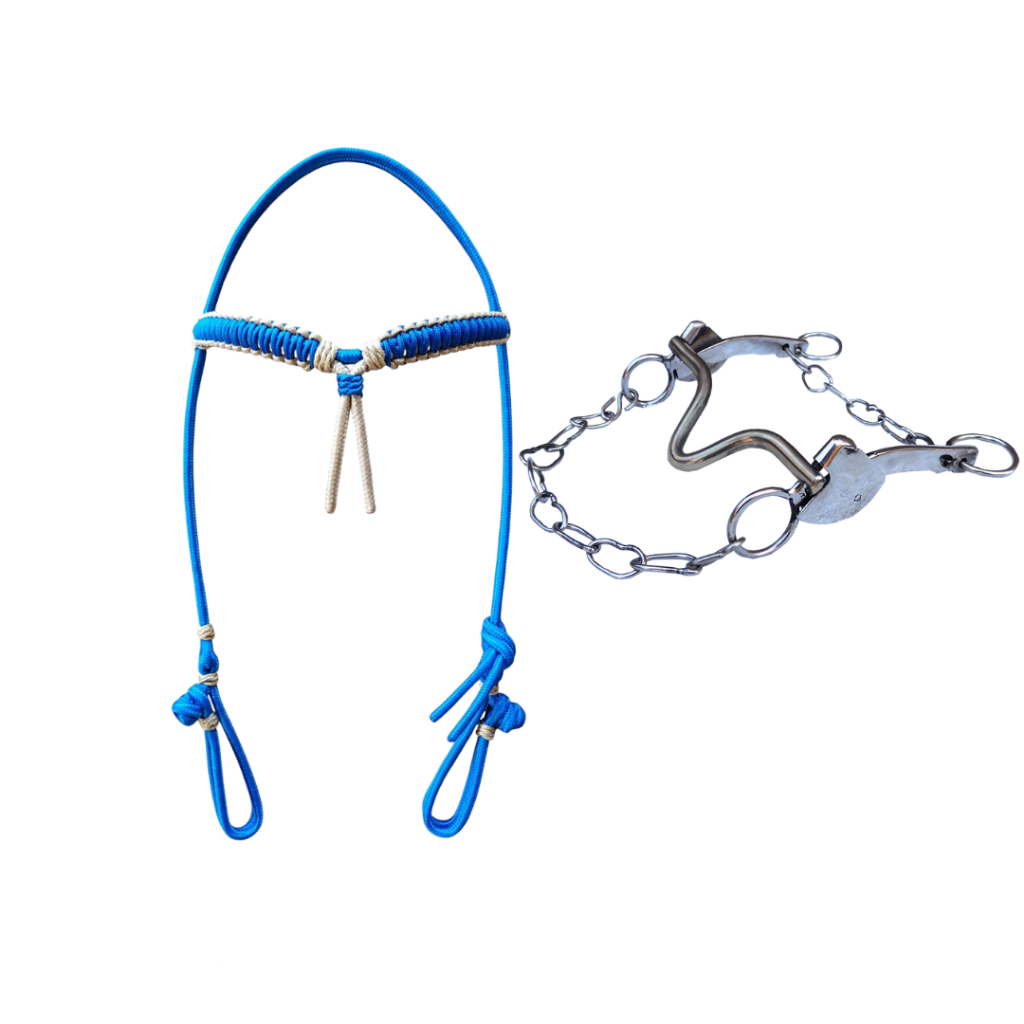 Cabeçada Cavalos Azul Bege em Freio Agua Choca Leve Cavalos Melhor Preço — R$ 59,98 em Shopee