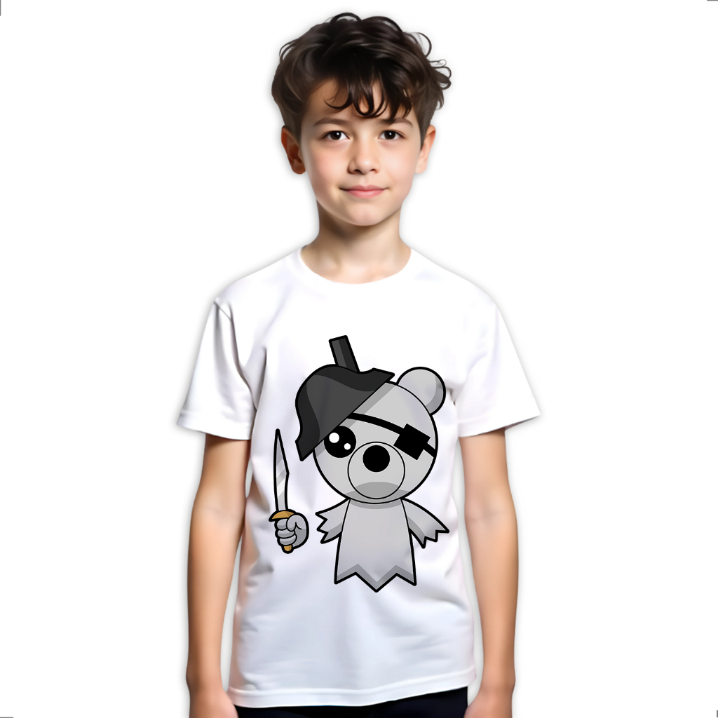 Camiseta Infantil Piggy Roblox Jogo Game Authentic LK400