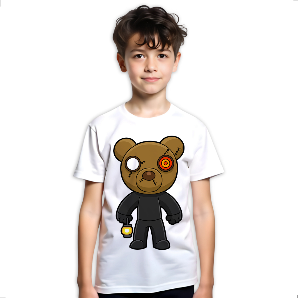 Camiseta Infantil Piggy Roblox Jogo Game Authentic LK406