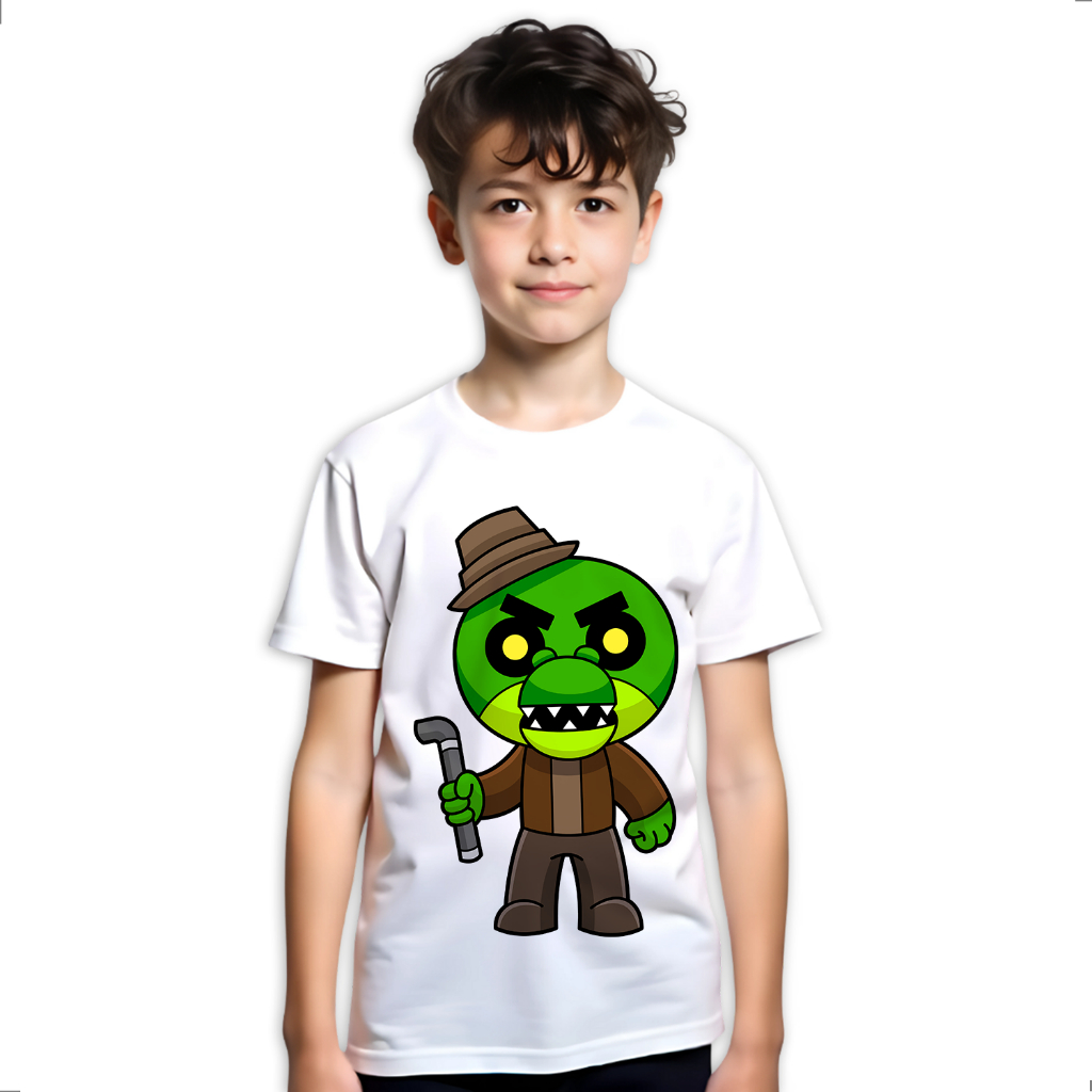 Camiseta Infantil Piggy Roblox Jogo Game Authentic LK407