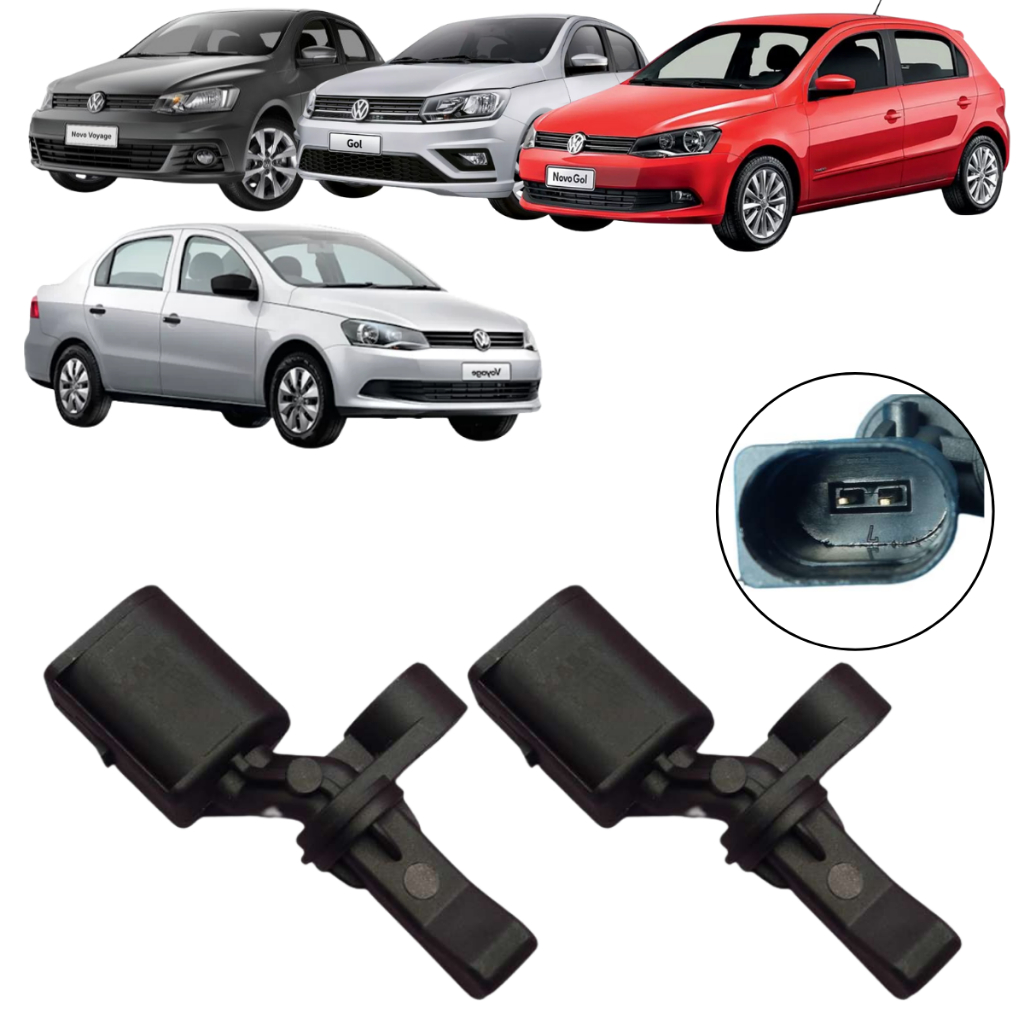 Kit 2 Sensor Freio Abs Traseiro Vw Gol Voyage G6 G7 Ld/Le 5U0927753 em Oferta na Shopee